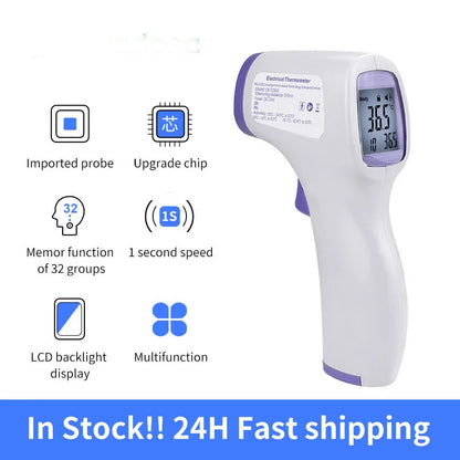 Forehead Digital Display Thermometer Non-contact Infrared Infant Temperature Fever Safety Health Measurement Tool/oximeter