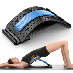 Back Stretcher for Pain Relief - Adjustable Multi-Level Back Cracker Board for Lower & Upper Back Support, Ideal for Herniated Disc Relief