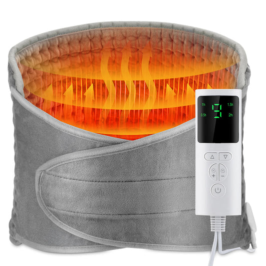 Electric Back Heating Belt with Adjustable Temperature – Waist Support Brace for Lower Back, Abdomen & Lumbar Relief