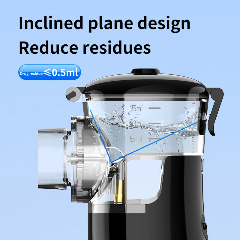 AiQUE Rechargeable Nebulizer Mesh Portable LED Hoseheld Medical Silent Ultrasonic Inhaler Mobile Steam Runny Nose Child Adult