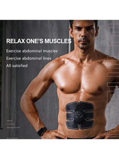 Muscle Stimulation Patch, Abdominal Training Smart Fat Burning Fitness Apparatus, Unisex