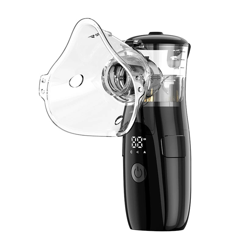 AiQUE Rechargeable Nebulizer Mesh Portable LED Hoseheld Medical Silent Ultrasonic Inhaler Mobile Steam Runny Nose Child Adult