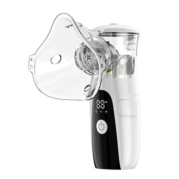 AiQUE Rechargeable Nebulizer Mesh Portable LED Hoseheld Medical Silent Ultrasonic Inhaler Mobile Steam Runny Nose Child Adult