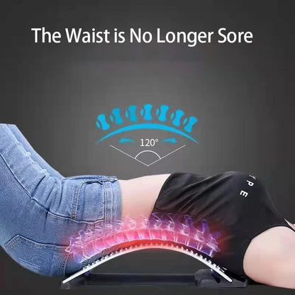Back Stretcher for Pain Relief - Adjustable Multi-Level Back Cracker Board for Lower & Upper Back Support, Ideal for Herniated Disc Relief